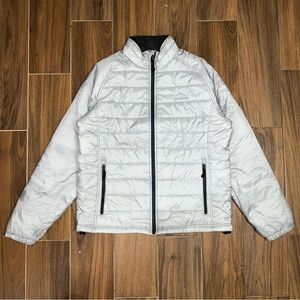 LL Bean platinum Puffer Jacket full zip insulated hike outdoor business
